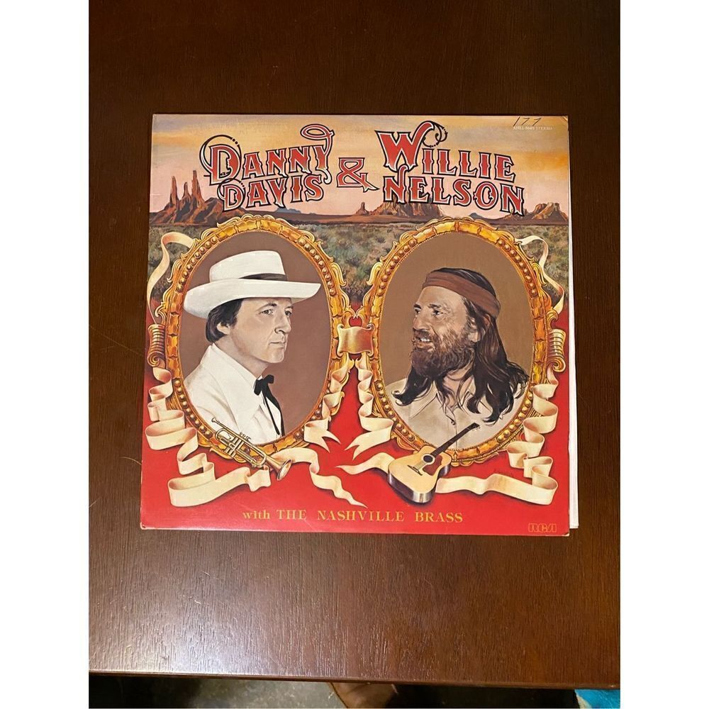 Vintage willie Nelson and Danny Davis vinyl